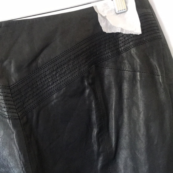 Karen Millen real leather crop pant ankle zip lamb leather size 12 - Picture 15 of 17